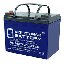 Load image into Gallery viewer, Mighty Max Battery 12V 35AH Gel Replacement Battery for Deep Cycle Solar 33Ah, 34Ah, 36Ah Brand Product

