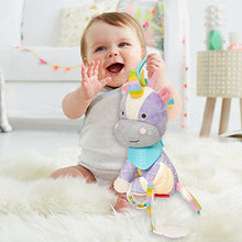 Load image into Gallery viewer, Skip Hop Bandana Buddies Baby Activity and Teething Toy with Multi-Sensory Rattle and Textures, Unicorn
