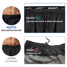 Load image into Gallery viewer, aquota 5" 9" Men Gym Shorts Zip Pockets Workout Shorts Running Shorts Lightweight Quick Dry Tennis Athletic Activewear 2 Pack Black
