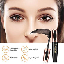 Load image into Gallery viewer, Natural 4D Silk Fiber Lash Mascara, Lengthening and Thick, Long Lasting, Waterproof &amp; Smudge-Proof, All Day Exquisitely Lush, Full, Long, Thick, Smudge-Proof Eyelashes
