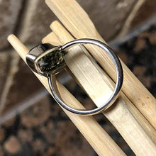 Load image into Gallery viewer, Natural Green Moss Agate 925 Solid Sterling Silver Ring Size 9
