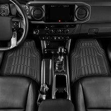 Load image into Gallery viewer, CAT ToughRide Heavy-Duty 4 Piece Rubber Floor Mats for Car Truck Van SUV, Black – Odorless Trim to Fit Car Floor Mats, All Weather Deep Dish Automotive Floor Mats, Total Dirt Protection
