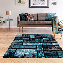 Load image into Gallery viewer, Luxe Weavers Tobis Collection Area Rug 1007 Turquoise 8x10
