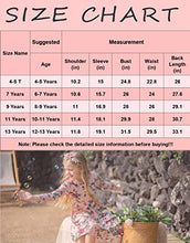 Load image into Gallery viewer, Arshiner Girls Long Sleeve Floral Print Round Neck Loose Casual Elastic Waist High Low Dress Pink 8-9 Years
