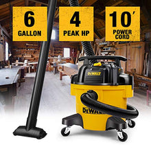Load image into Gallery viewer, DeWALT DXV06P 6 gallon Poly Wet/Dry Vac, Yellow
