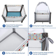 Load image into Gallery viewer, Minnebaby Pack N Play Tent, Keep Baby from Climbing Out, Mini Crib Safety Mesh Canopy, Play Yard Tent Cover, See Through and Breathable, Against Cats and Mosquitoes
