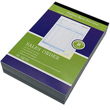 Load image into Gallery viewer, Online Best Service 5 Pack Large Sales Order Book Receipt Invoice Duplicate Carbonless 50 Sets 5.5" X 8"5
