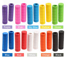 Load image into Gallery viewer, AHOMAME Bike Handle Grips for Girls Boys and Kids, Non-Slip Bicycle Handlebar Grips Cover for Mountain Bike, Scooters Cruiser Road Bike Handle Grips, BMX MTB Cycling Replacement Parts (Color: Black)
