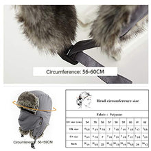 Load image into Gallery viewer, Jeff &amp; Aimy Trapper Hat Aviator Earflap Hat Faux Fur Warm Winter Hat for Men Russian Ushanka Black
