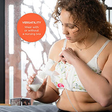 Load image into Gallery viewer, PumpEase Hands Free Pumping Bra | Snugabell Adjustable and Comfortable Pumping Bra Made with Spandex Technical Fabric, Supports 2 Breast Pumping Bottles &amp; Flanges | Black &amp; White - S

