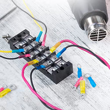 Load image into Gallery viewer, 540 PCS Wirefy Heat Shrink Wire Connectors - Electrical Terminals Kit - Marine Automotive Crimp Connector Assortment - Ring Fork Hook Spade Butt Splices - 22-10 Gauge
