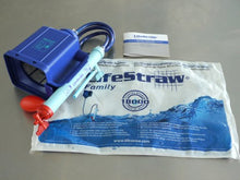 Load image into Gallery viewer, LifeStraw Family 1.0 Portable Gravity Powered Water Purifier for Emergency Preparedness and Camping
