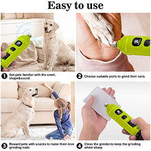 Load image into Gallery viewer, BOUSNIC Dog Nail Grinder with 2 LED Light - Super Quiet Pet Nail Grinder Powerful 2-Speed Electric Dog Nail Trimmer File Toenail Grinder for Puppy Small Medium Large Breed Dogs &amp; Cats (Green)
