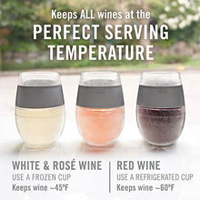 Load image into Gallery viewer, Host Cooling Cup Set of 1 Plastic Double Wall Insulated Freezable Drink Chilling Tumbler with Freezing Gel, Wine Glasses for Red and White Wine, 8.5 oz, Translucent Magenta
