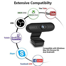 Load image into Gallery viewer, Webcam with Microphone, LFS 1080P HD Streaming USB Computer Webcam 65 inch Long Cable Manual Focus Noise Reduction [Plug and Play] [30fps] for PC Video Conferencing/Calling, Laptop/Desktop Mac
