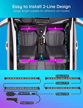 Load image into Gallery viewer, Govee Interior Lights for Car, App Control Smart Car Lights with DIY Mode and Music Mode, Waterproof LED Interior Lights with 2 Lines Design, RGB Under Dash Car LED Lights with Car Charger, DC 12V
