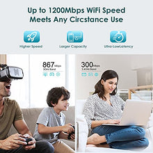 Load image into Gallery viewer, rockspace WiFi Extender - 1.2 Gigabit Wireless Signal Booster up to 2640sq.ft - 5 GHz/2.4 GHz Dual Band Amplifier with Ethernet Port, Wireless Internet Repeater Gigabit Wired Mode in 8 Second Setup
