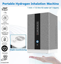 Load image into Gallery viewer, Alkadrops Hydrogen Water H2 Inhalation Machine with 150ml/min 99.99% High Purity H2 Low Noise Hydrogen Water Generator ionizer SPE/PEM
