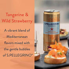 Load image into Gallery viewer, S.Pellegrino Essenza Tangerine &amp; Wild Strawberry Flavored Mineral Water, 11.2 Fluid Ounce (Pack of 8)
