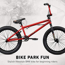 Load image into Gallery viewer, Mongoose Legion L20 Freestyle BMX Bike Line for Beginner-Level to Advanced Riders, Steel Frame, 20-Inch Wheels, Red
