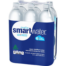 Load image into Gallery viewer, Smartwater Packaged Drinking Water, 33.8 Fl Oz (pack of 6)
