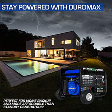 Load image into Gallery viewer, DuroMax XP12000EH Dual Fuel Electric Start Portable Generator, Blue and Black
