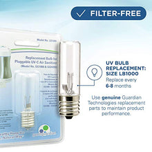 Load image into Gallery viewer, Germ Guardian GG1100W 7” Pluggable Small Air Purifier, Small Room Wall Air Sanitizer, Freshens Air, UV-C Light Kills Germs, Reduces Odors from Pets, Cooking, Mold, GermGuardian, 1-Yr Wty (White)
