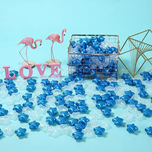 Load image into Gallery viewer, PlayMaty Star Ball Pool Pit Balls - Phthalate &amp; BPA Soft Plastic Balls 100 Pcs for Kids Toddlers Baby Play Tent Playpen Playhouse Birthday Party Decoration (Pearl Blue/Transparent-100 Stars)
