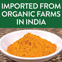 Load image into Gallery viewer, Organic Turmeric Root Powder w/ Curcumin | Lab Tested for Purity | 100% Raw from India | 16oz/453g (1lb) Resealable Kraft Bag | by FGO
