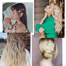 Load image into Gallery viewer, Fashion Hair Clips Set, 20 PCS Pearls Hair Clips Acrylic Resin Hair Barrettes, Hollow Geometric Hair Clip Hairpins for Women Girls and Ladies Headwear Styling Tools
