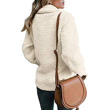 Load image into Gallery viewer, Women's Coat Casual Lapel Fleece Fuzzy Faux Shearling Button Warm Outwear Plush Vest Jackets with Pockets（White,3XL）
