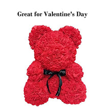 Load image into Gallery viewer, Teddy Bear Rose, Forever Rose for Women, Men, Girls, Boys, Wife, Girlfriends,Daughters, Kids, 10in, Red.
