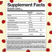 Load image into Gallery viewer, World's First Apple Cider Vinegar Gummy Vitamins by Goli Nutrition - Immunity, Detox &amp; Weight (3 Pack, 180 Count, with The Mother, Gluten-Free, Vegan, Vitamin B9, B12, Beetroot, Pomegranate)
