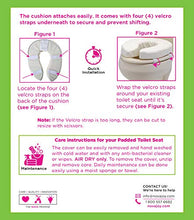 Load image into Gallery viewer, NOVA Medical Products Toilet Seat Cushion and Riser, 4” Padded Toilet Seat Attachment Cover, For Standard and Elongated Toilet Seats, Vanilla
