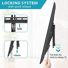 Load image into Gallery viewer, MOUNTUP Tilting TV Wall Mount Bracket for Most 37-70 Inches TVs, TV Mount with 10 Degrees Smooth Tilt, Low Profile TV Wall Mount, Easy Install on 16", 18", 24" Studs Loading Capacity 110 lbs MU0008
