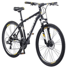 Load image into Gallery viewer, Schwinn GTX Elite Comfort Adult Hybrid Bike, Dual Sport Bicycle, 18-Inch Aluminum Frame, Black/Yellow
