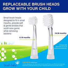 Load image into Gallery viewer, Brush Baby BabySonic Infant and Toddler Electric Toothbrush for Ages 0-3 Years - Smart LED Timer and Gentle Vibration Provide a Fun Brushing Experience - Includes 2 Sensitive Brush Heads - Pink
