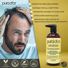 Load image into Gallery viewer, PURA D'OR Biotin Original Gold Label Anti-Thinning (16oz x 2) Shampoo &amp; Conditioner Set, Clinically Tested Effective Solution w/ Herbal DHT Ingredients, All Hair Types, Men &amp; Women (Packaging Varies)

