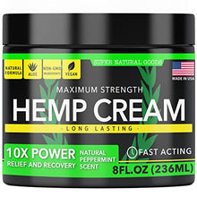 Load image into Gallery viewer, Hemp Cream - Made in USA - 8 fl oz - with Arnica &amp; Hemp Extract - Hemp Oil Cream - Skin, Back, Muscles &amp; Shoulder
