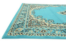 Load image into Gallery viewer, Unique Loom Reza Area Rug, 5' x 8', Turquoise
