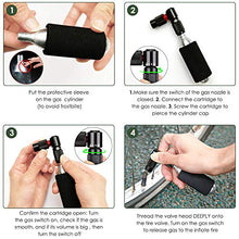 Load image into Gallery viewer, WOTOW Bike Tire CO2 Inflators Kits, Quick Inflate Bicycle Pumps Nozzle with Insulated Sleeve | Glueless Puncture Kit | Fits Presta and Schrader Valve |No Cartridge Included (Black)
