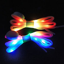 Load image into Gallery viewer, MadeComfy LED Shoelaces Light Up Laces 3 Modes 7 Colors Flashing Colorful Shoestrings
