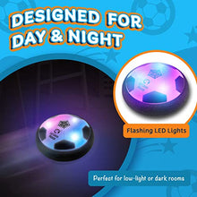 Load image into Gallery viewer, LLMoose Hover Ball for Boys &amp; Girls - 2 LED Light Soccer Balls with Foam Bumpers﻿
