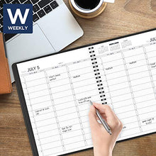 Load image into Gallery viewer, Academic Planner 2021-2022, AT-A-GLANCE Weekly Appointment Book &amp; Planner, 7" x 8-3/4", Medium, for School, Teacher, Student, Black (7095805)

