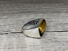 Load image into Gallery viewer, KAR 925K Stamped Sterling Silver Tiger Eye Men's Ring K3K (8)
