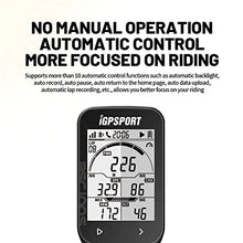 Load image into Gallery viewer, iGPSPORT BSC100S Bike Computer, Cycling Computer GPS Bike Speedometer Waterproof IPX7 with 2.6 inch Auto Backlight Screen, ANT+/BLE5.0 Sensors and 40 Hours Battery Life
