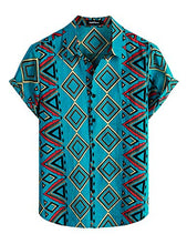 Load image into Gallery viewer, VATPAVE Mens Summer Tropical Shirts Short Sleeve Button Down Aloha Hawaiian Shirts 3X-Large Royal Blue
