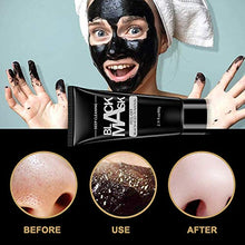 Load image into Gallery viewer, SAFAE Blackhead Remover Mask, Blackhead Peel Off Mask, Acne and Oil Control, Black Peel Off Mask with Brush, Black Mask Deep Cleansing Facial Mask for Face Nose
