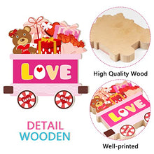 Load image into Gallery viewer,  3 Pieces Valentine Centerpiece Decorations Love Express Train Wooden Table Decorations Wedding Anniversary Centerpiece Signs
