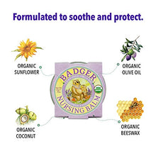 Load image into Gallery viewer, Badger - Nursing Balm, Sunflower &amp; Coconut, Certified Organic Nipple Balm for Breastfeeding, Soothe &amp; Protect, Nipple Butter, 0.75 oz
